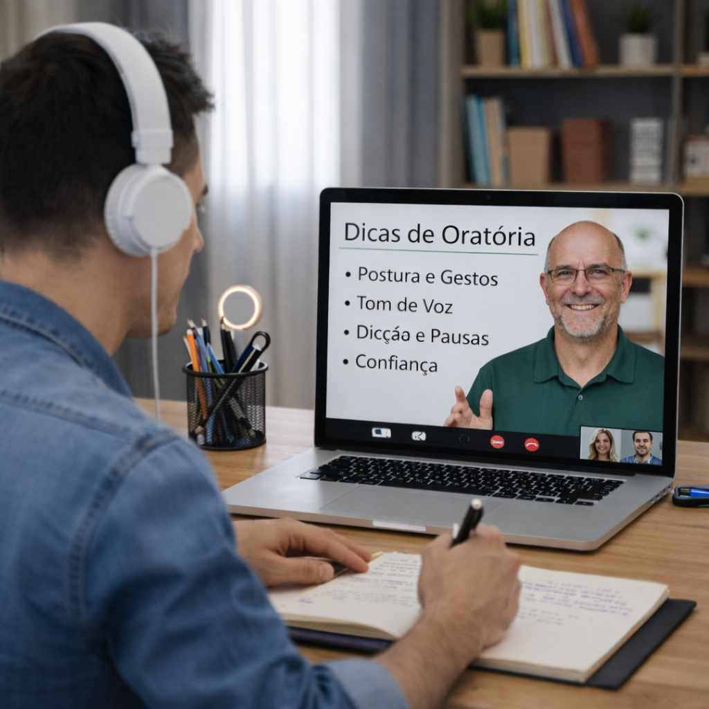 Mentoria online de oratória através de improvisos.
